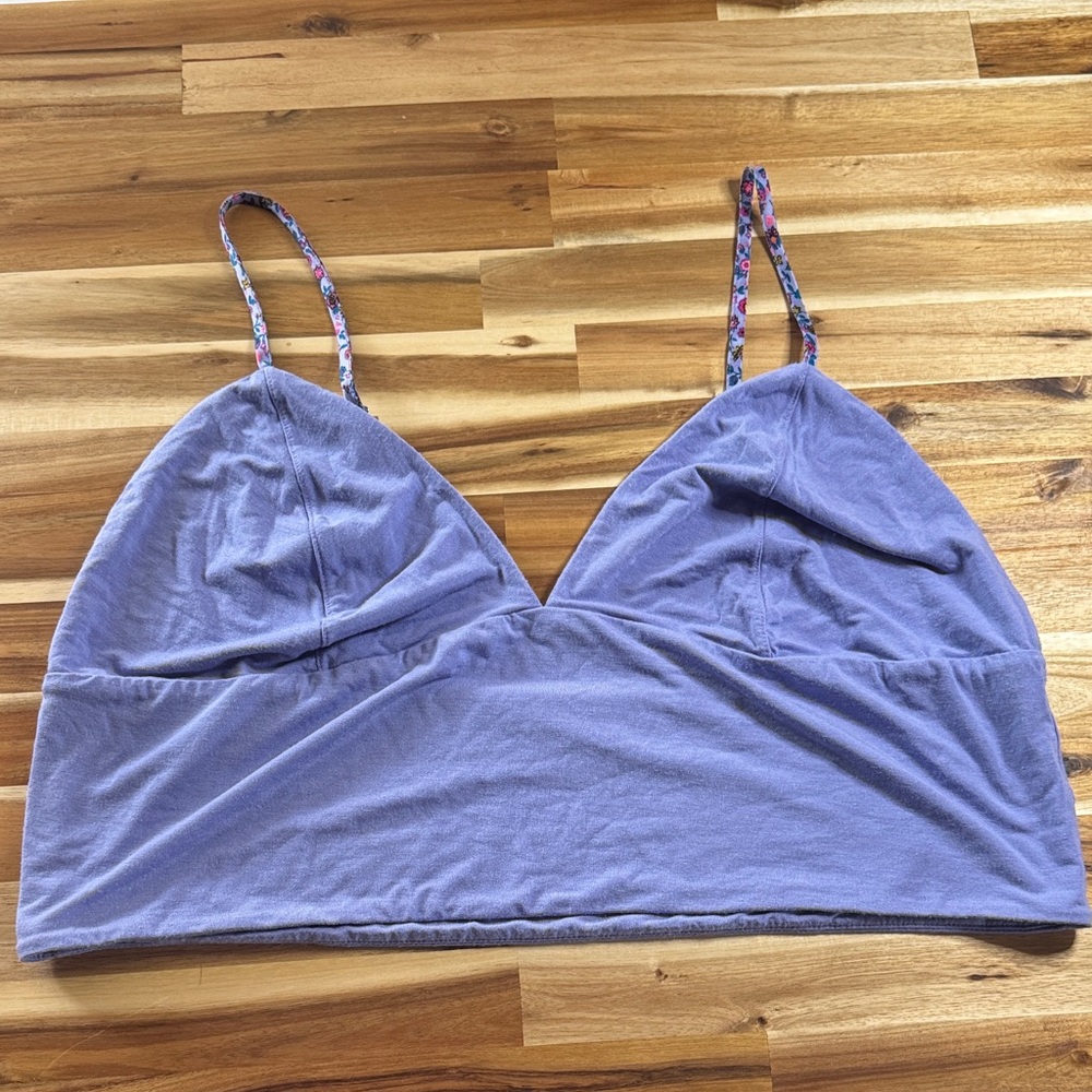 Victoria's Secret Lavender Bralette‎ with Floral Straps